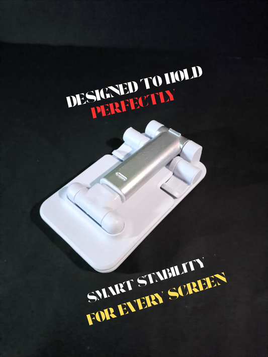 Adjustable Foldable Mobile & Tablet Stand – Anti-Slip | Desk Holder